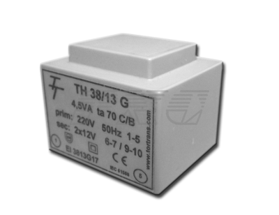 Фото Малогабаритный трансформатор для печатных плат ТН 38/13 G