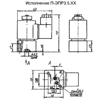 Размеры П-ЭПР3.5.ХХ